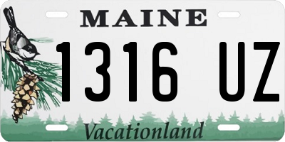 ME license plate 1316UZ