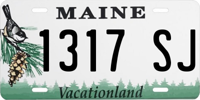 ME license plate 1317SJ