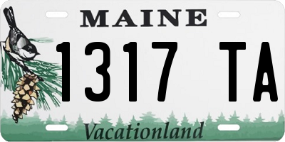 ME license plate 1317TA