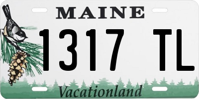 ME license plate 1317TL