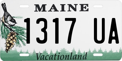 ME license plate 1317UA