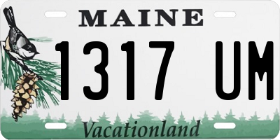 ME license plate 1317UM