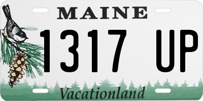 ME license plate 1317UP