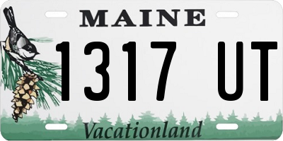 ME license plate 1317UT