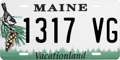 ME license plate 1317VG