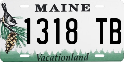 ME license plate 1318TB