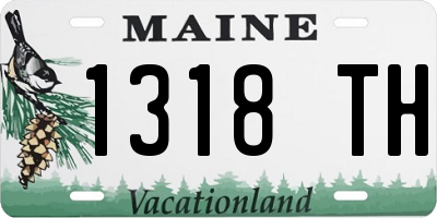 ME license plate 1318TH