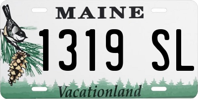 ME license plate 1319SL