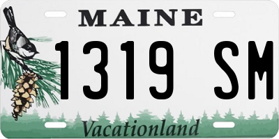 ME license plate 1319SM