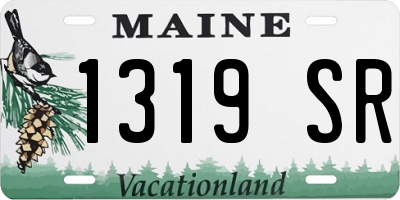 ME license plate 1319SR