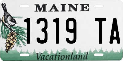 ME license plate 1319TA