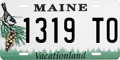 ME license plate 1319TO