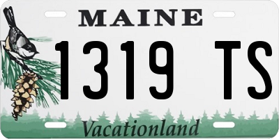 ME license plate 1319TS