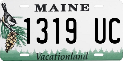 ME license plate 1319UC