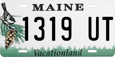 ME license plate 1319UT