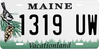 ME license plate 1319UW