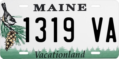 ME license plate 1319VA