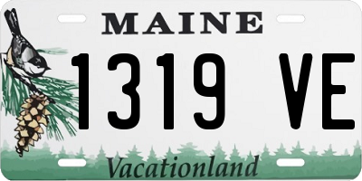 ME license plate 1319VE