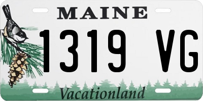 ME license plate 1319VG