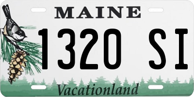 ME license plate 1320SI