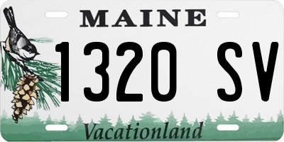 ME license plate 1320SV
