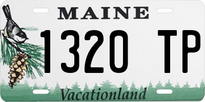 ME license plate 1320TP