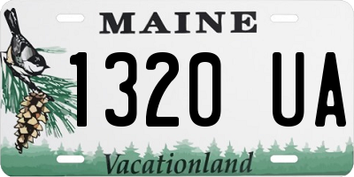 ME license plate 1320UA