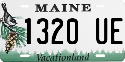 ME license plate 1320UE