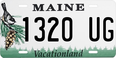ME license plate 1320UG
