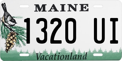 ME license plate 1320UI