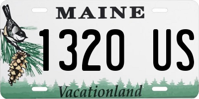ME license plate 1320US