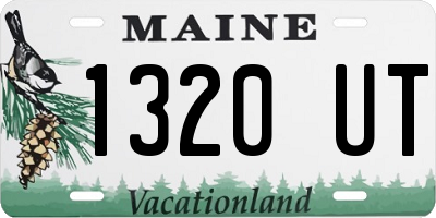 ME license plate 1320UT