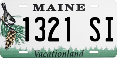 ME license plate 1321SI