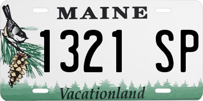 ME license plate 1321SP