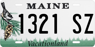 ME license plate 1321SZ