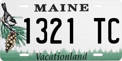 ME license plate 1321TC
