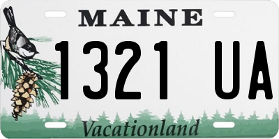 ME license plate 1321UA