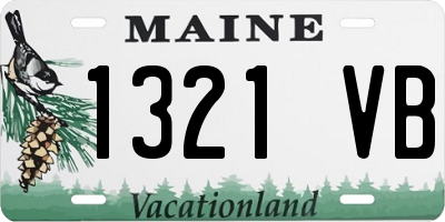 ME license plate 1321VB