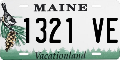 ME license plate 1321VE