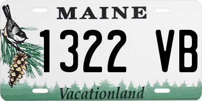 ME license plate 1322VB