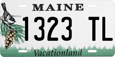 ME license plate 1323TL