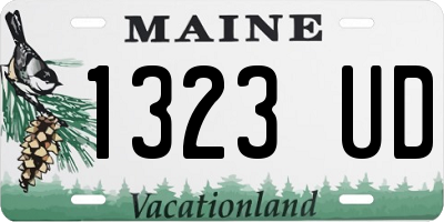 ME license plate 1323UD