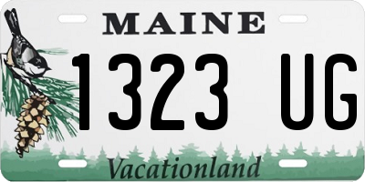 ME license plate 1323UG