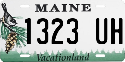 ME license plate 1323UH