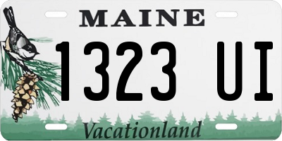 ME license plate 1323UI