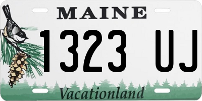 ME license plate 1323UJ