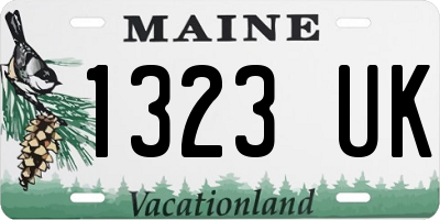 ME license plate 1323UK