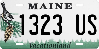 ME license plate 1323US