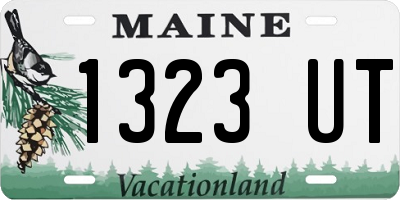 ME license plate 1323UT