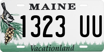 ME license plate 1323UU